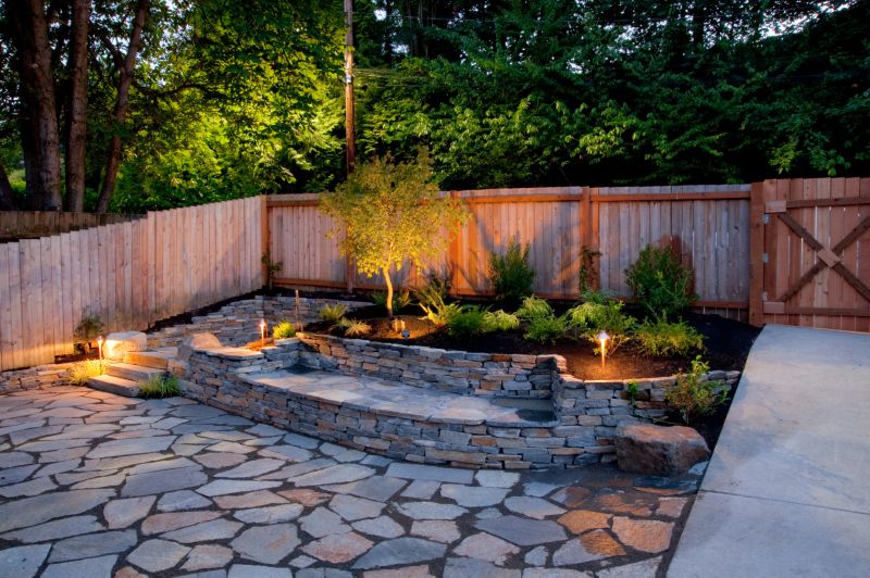 Retaining Wall with Pavers
